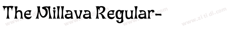 The Millava Regular字体转换